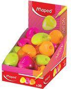 Maped Spitzdose i-gloo NEON, farbig sortiert, 30er Display aus Kunststoff, mit Auffangdose, Kunststoff-Spitzereinsatz, - 30 Stück (032111)