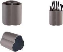 APS Besteckbehälter, ELEMENT, 3 Fächer, aus Beton Maße: 130 x 130 mm, Höhe: 145 mm, möbelschonende - 1 Stück (11750)