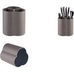 APS Besteckbehälter, ELEMENT, 3 Fächer, aus Beton Maße: 130 x 130 mm, Höhe: 145 mm, möbelschonende - 1 Stück (11750)