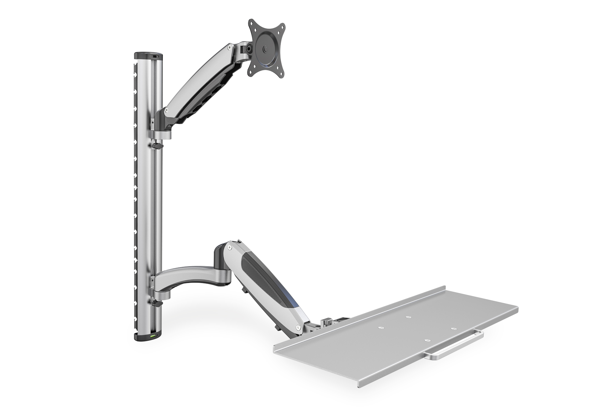 Digitus DA-90354 Monitor- und Tastaturhalterung Wandmontage Silber