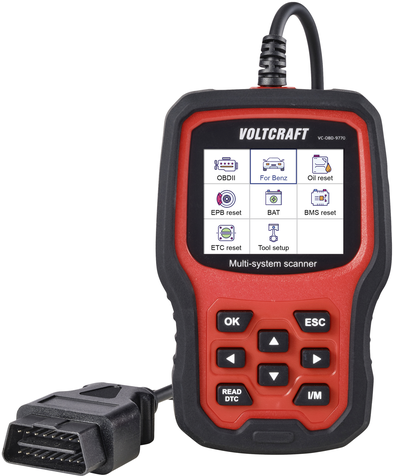 VOLTCRAFT VC-OBD-9770 OBD II Diagnosetool VC-14616095 (VC-14616095)