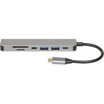 iBox IUH3SL4K Notebook-Dockingstation & Portreplikator USB 3.2 Gen 1 (3.1 Gen 1) Type-C Power Delivery 100W Silber (IUH3SL4K)