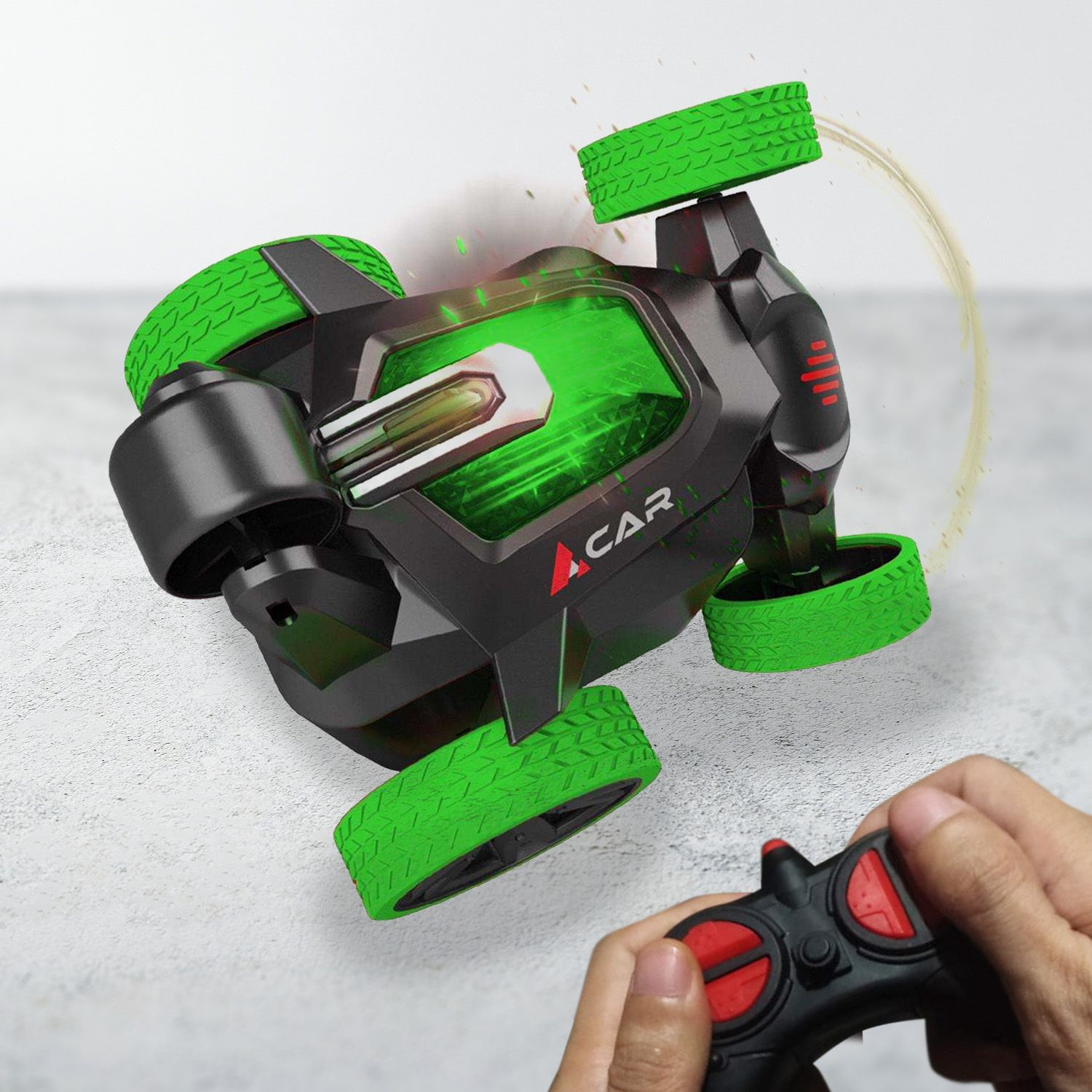 Mad Monkey RC Stunt Auto Elektromotor Schwarz/Grün/Rot