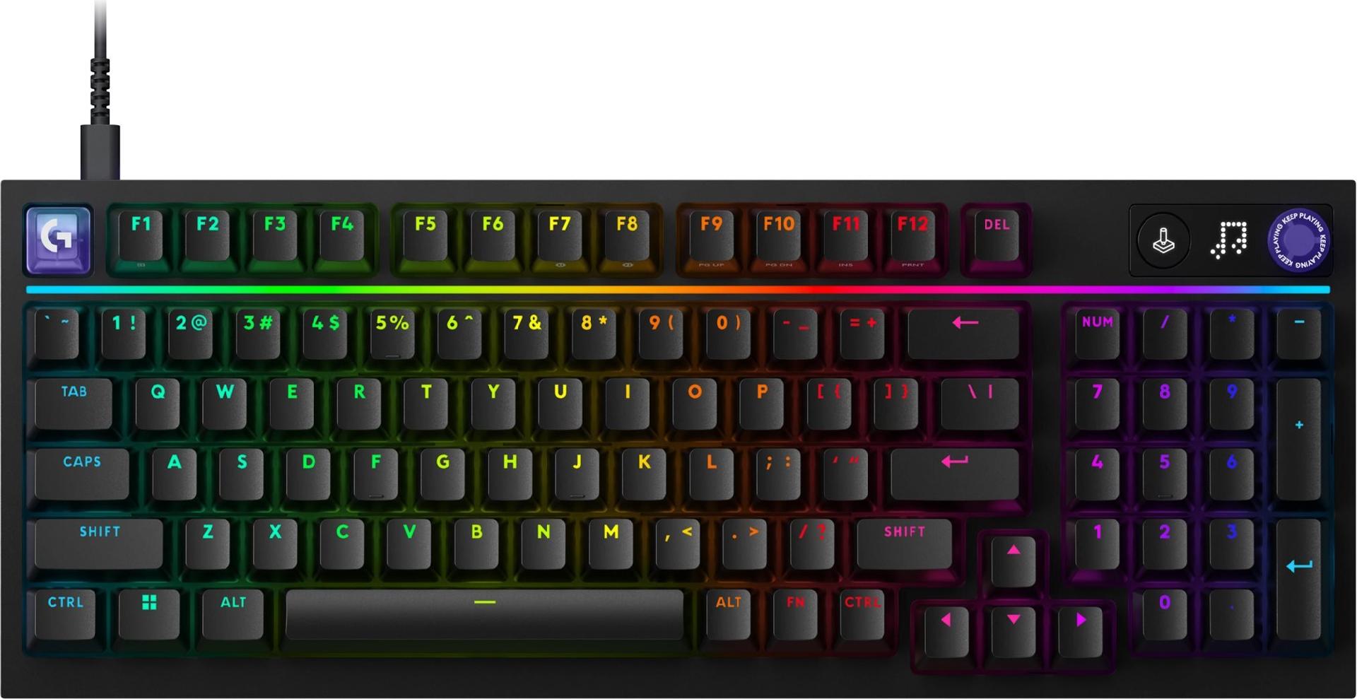 Logitech G G316 X 98 Mechanische Gaming-Tastatur Tactile USB LIGHTSYNC RGB QWERTZ Schwarz