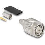 Delock TNC Stecker zum Crimpen RG-59mit passendem Schrumpfschlauch (91776)