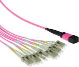 ACT 2 meter Multimode 50/125 OM4 fanout patchcable 1 X MTP female - 6 X LC duplex 12 fibers. 2m 12x50/125 om4 mtp/mpo(f) (RL7852)