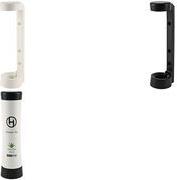 HYGOSTAR Wandhalterung für HYGOSTAR Flasche Squeeze, schwarz aus Kunststoff, für die dosierte & hygienische Entnahme - 1 Stück (556302)