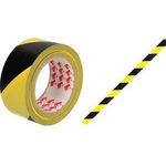 RAADHUIS Bodenmarkierungsband, 50 mm x 33 m, schwarz / gelb aus PVC, zum Markieren und Warnen - 1 Stück (RD-351142-3)