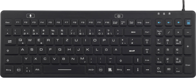 Renkforce IP 68 Industrie USB-Tastatur Schwarz Spritzwassergeschützt, Staubgeschützt (iM-IKB106-BK)