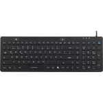 Renkforce IP 68 Industrie USB-Tastatur Schwarz Spritzwassergeschützt, Staubgeschützt (iM-IKB106-BK)