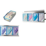 HYGOSTAR Spenderhalter für Einweghandschuhe, 3-fach aus Edelstahl, rostfrei, - 1 Stück (88937)