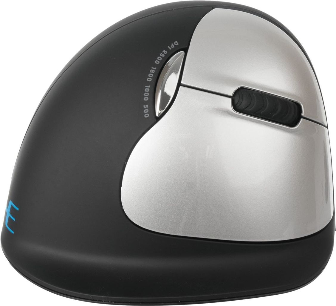 R-Go Tools Ergonomische Maus HE Break Vertikale Maus Bluetooth 5.0 Schwarz