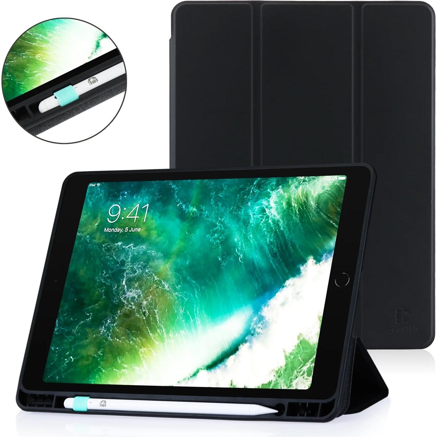 DEQSTER Slim Case ST2 Flip-Hülle für Apple iPad Air 13" (M2, M3) Schwarz