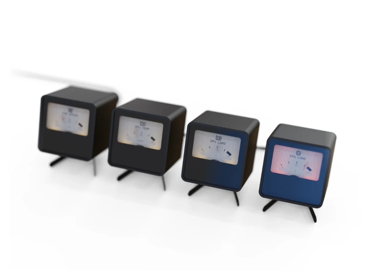 Streacom VU1-Dial Anzeige Schwarz