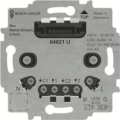 Busch-Jaeger Serienrelais-Einsatz flex 64821 U (2CKA006800A3044)