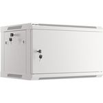 Lanberg Rack Wandschrank 19" 6U/600X450 Metalltür grau (WF01-6406-00S)