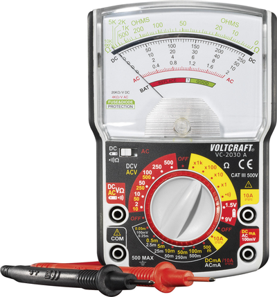 VOLTCRAFT VC-2030A Hand-Multimeter analog CAT III 500 V (VC-2030A)