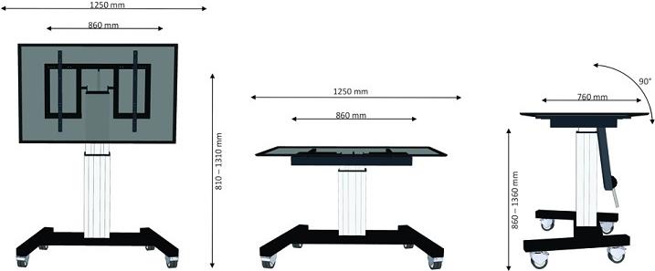 Neomounts by Newstar PLASMA-M2500T (PLASMA-M2500TSILVER)