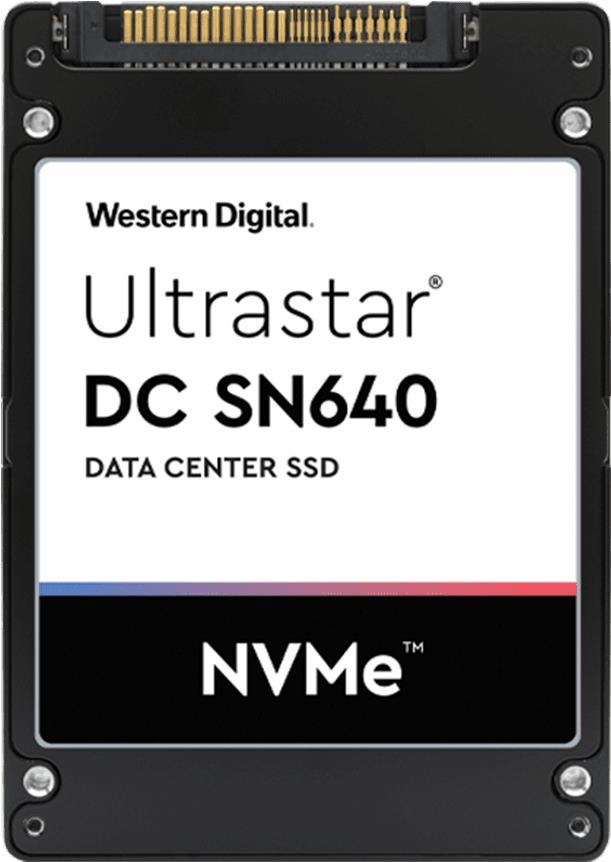 WD Ultrastar DC SN640 WUS4BB076D7P3E4 - SSD - verschlüsselt - 7680 GB - intern - 2.5 (6.4 cm) - U.2 PCIe 3.1 x4 (NVMe) - 256-Bit-AES - Self-Encrypting Drive (SED), TCG Ruby Encryption