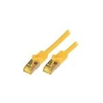 McabCat.7 Rohkabel S-FTP-PIMF-LSZH-20.0M-YEL 10Gigabit Ethernet 600MHzCat.7 Rohkabel Patchkabel, 2xRJ45 Cat.6a Stecker geschirmt, Schirmung: S/FTP (PIMF)Cat.7 Rohkabel, doppelt geschirmt, Leiterdurchmesser: 4x2xAWG26/7, ø=6,5mm, Leitermaterial: reines Kupfer, LSZH, Flammwidrig IEC60332-1, halogenfrei IEC60754-2, Ra (3760)