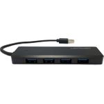 LC-Power LC-HUB-U3-4-V2 Schnittstellen-Hub USB 3.2 Gen 1 (3.1 Gen 1) Type-A 5 Mbit/s Schwarz (LC-HUB-U3-4-V2)