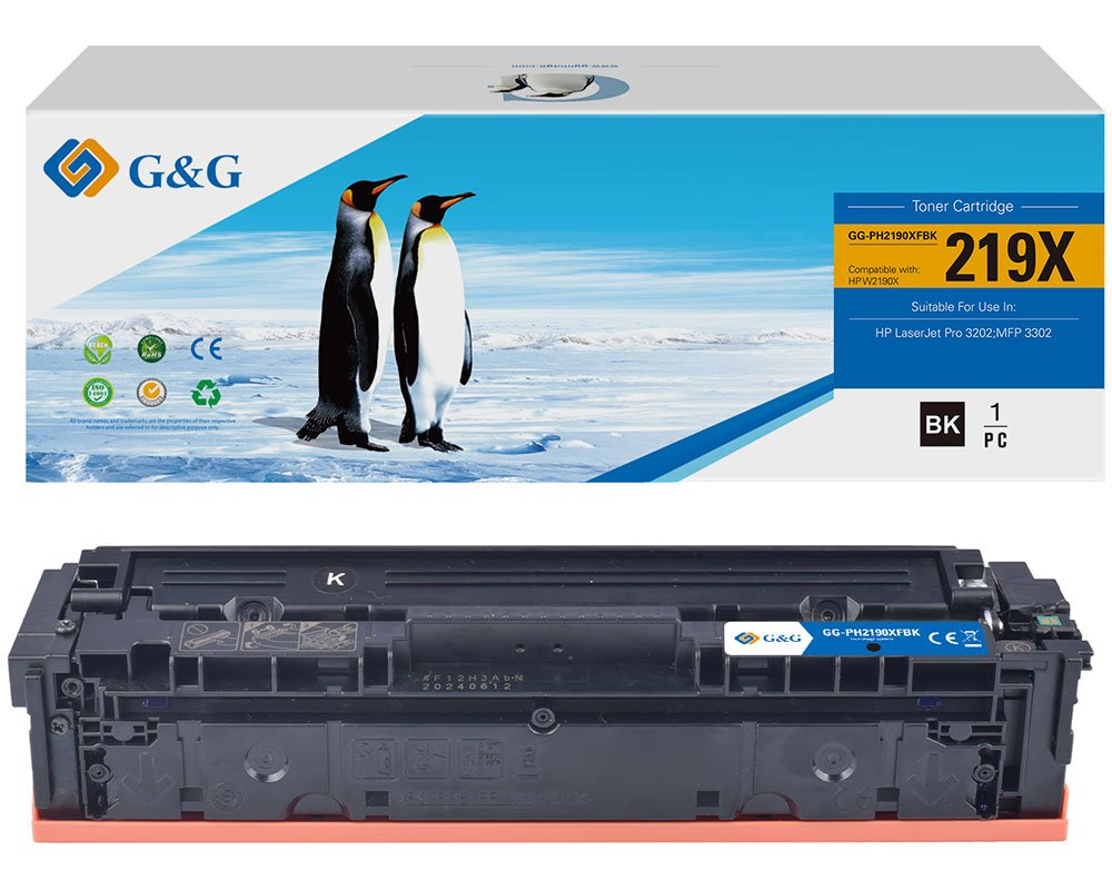 G&G Toner ersetzt HP 219X + W2190X Schwarz GG-PH2190XFBK (GG-PH2190XFBK)