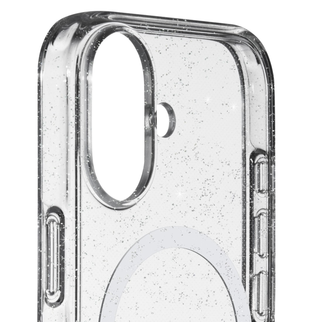 White Diamonds Cover Mag Glitter für Apple iPhone 17 6.3" Transparent