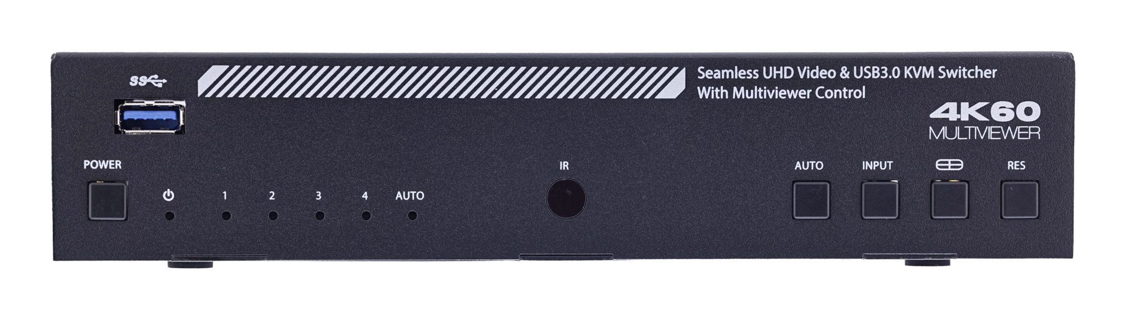 InLine 57885I KVM-Switch 4-fach HDMI 4K60Hz Multiviewer Schwarz