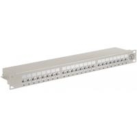 Wentronic Goobay CAT 6a 48,30cm (19")  Patch Panel, 24 Port, Grau - STP geschirmt, Grau (90855)