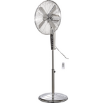 Sygonix Standventilator 50 W SY-6904482 Ø 44 cm x 130 cm Chrom LED Oszillierend