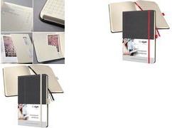 sigel Notizbuch Conceptum Design Casual, DIN A4, grau/weiß Dot-Liniatur (punktkariert), Hardvover in Echtleder-Optik, - 1 Stück (CO696)