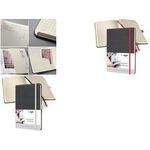 sigel Notizbuch Conceptum Design Casual, DIN A4, grau/weiß Dot-Liniatur (punktkariert), Hardvover in Echtleder-Optik, - 1 Stück (CO696)