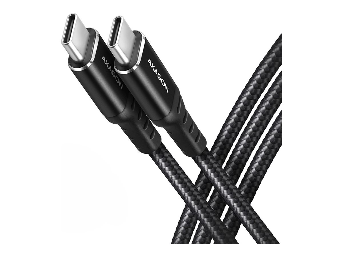 AXAGON BUCM-CM30AB USB Typ-C-Kabel 3 m PD 60W Schwarz