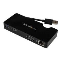 StarTech.com Universal USB3.0 Laptop Mini Docking Station w (USB3SMDOCKHV)