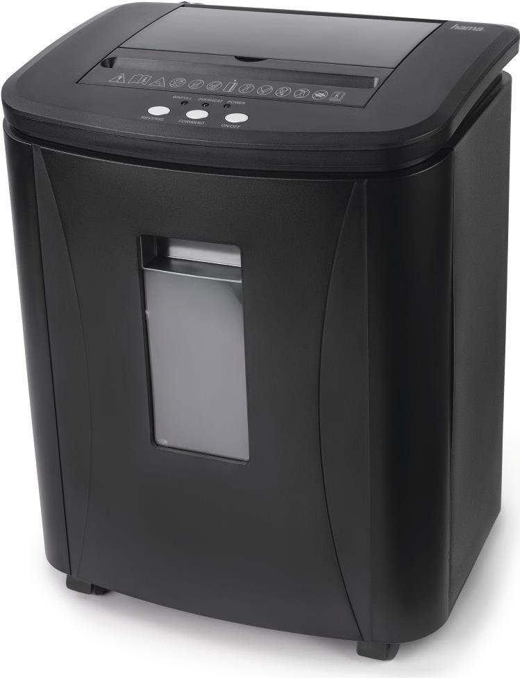 Hama Premium AutoM120 Aktenvernichter Mikrogeschnittene Zerkleinerung 60 dB 22,5 cm Schwarz (00050547)