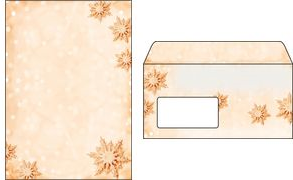 sigel Weihnachts-Motiv-Papier Golden Snowflake, A4, 90 g/qm Feinpapier mit gelb-goldenen Schneeflocken, - 1 Stück (DP234)