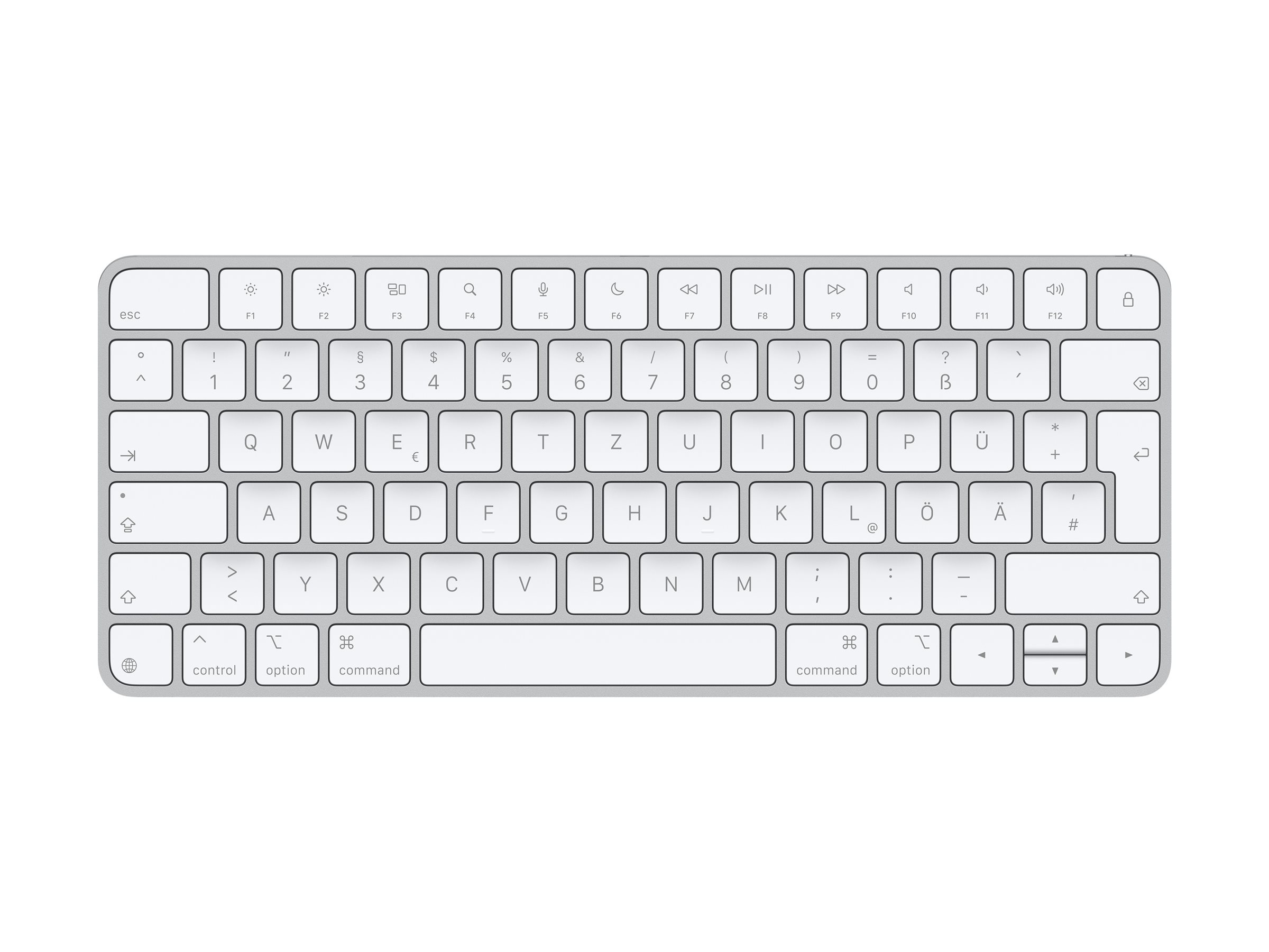 Apple Magic Keyboard QWERTZ Bluetooth USB-C Weiß
