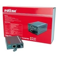 ROLINE Fast Ethernet Konverter RJ-45 / ST, Loop-back (21.13.1070)