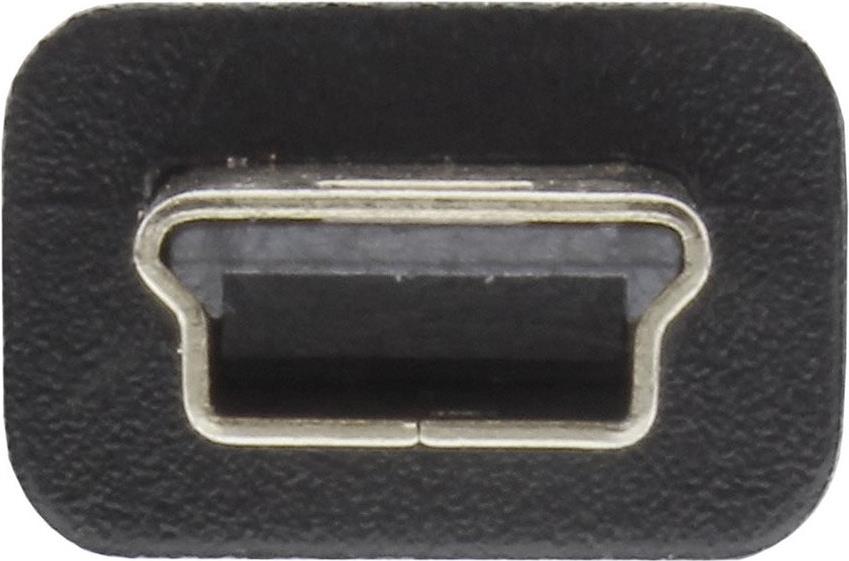 InLine USB Mini-Y-Kabel 2x USB Typ A auf Mini-USB Typ B (5-pol.) 0,48 Gbit/s 1 m Schwarz