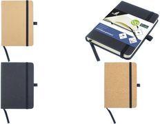 kangaro Notizbuch Kork, 96 Blatt, DIN A6, liniert PU Hardcover-Einband, 80 g/qm, Papier chamois, mit - 1 Stück (K-552321)