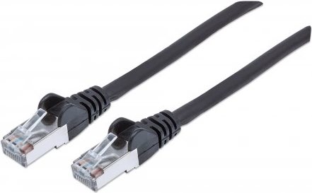 INTELLINET Netzwerkkabel, Cat6A, S/FTP RJ45, 100% Kupfer, LSOH, 5 m, schwarz (318808)