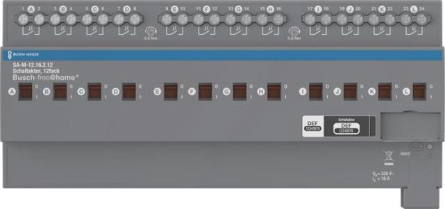 Busch-Jaeger Schaltaktor, 12fach 16 A REG SA-M-12.16.2.12 (2CDG510027R0021)