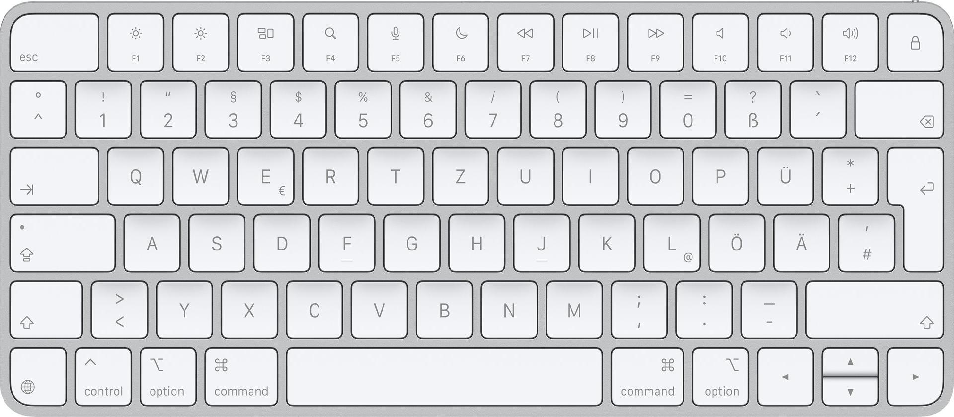 Apple Magic Keyboard QWERTZ Bluetooth USB-C Weiß