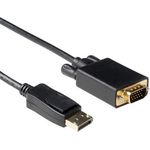 ACT 2 metre Conversion cable DisplayPort male to VGA male. Length: 2 m Dp male - vga male 2.00m (AK3999)