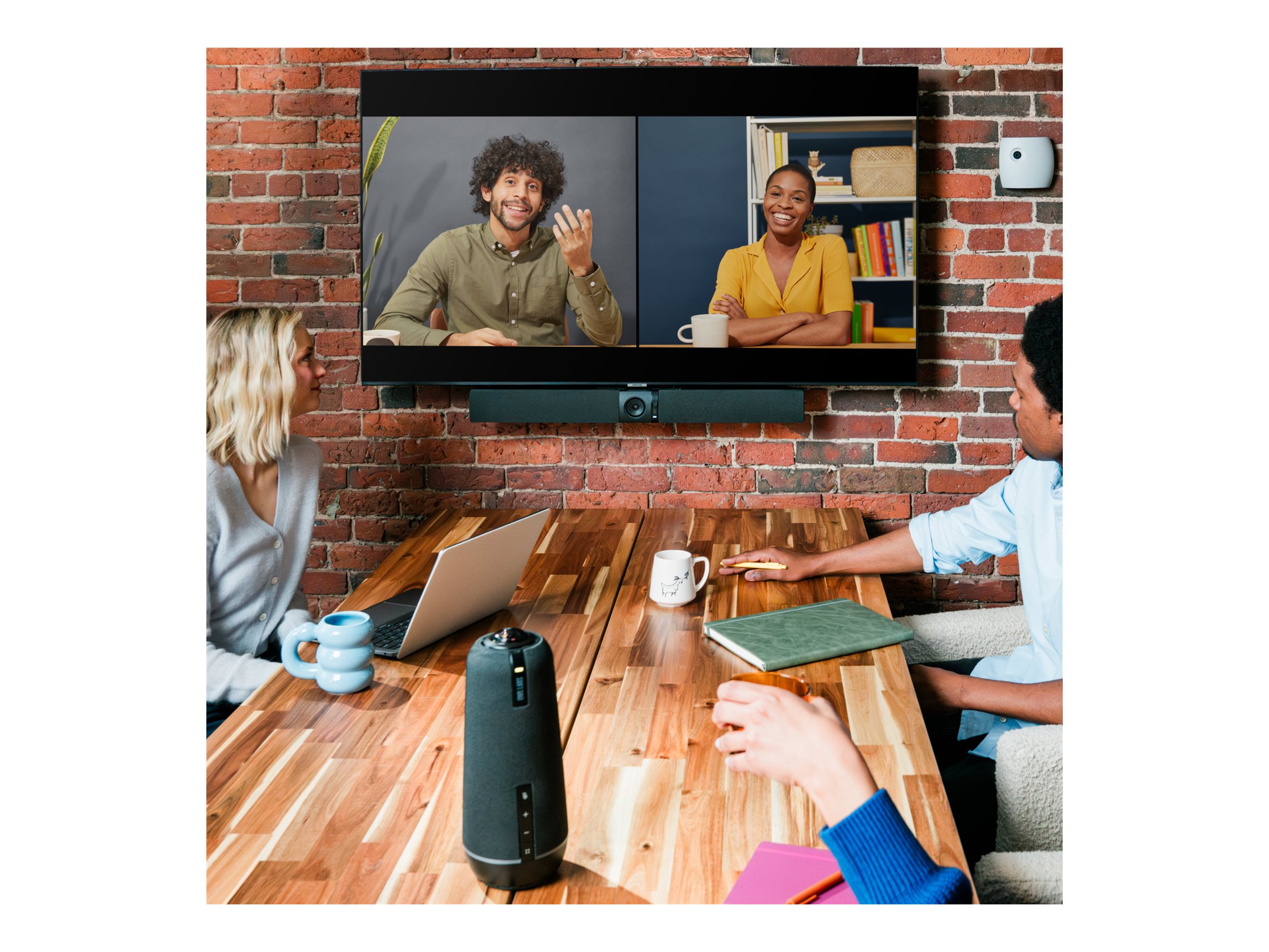 Owl Labs Meeting Owl 4+ & Owl Bar Videokonferenzsystem 64 MP 4K Charcoal