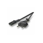 EFB-Elektronik EFB Netzleitung Euro - C7 180°, schwarz, 2.0 m, 2 x 0.75 mm (EK502.2)