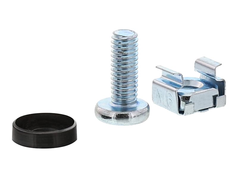 InLine Käfigmutternset M6 100 Stück Schwarz, Silber