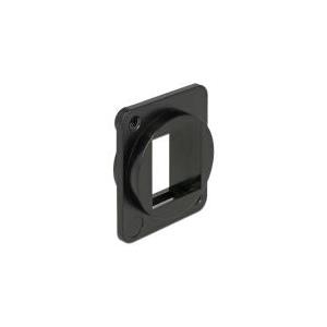 Delock Keystone Mounting 1 Port for D-type Ausgang Schwarz