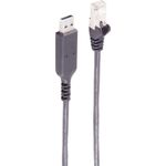 shiverpeaks ®--USB-A LAN Adapterkabel 1G, USB Typ A Stecker auf RJ45, PVC, schwarz, 7,5m (BS13-52065)