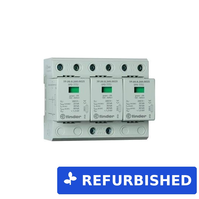 Finder 7P.03.8.260.1025 Überspannungsschutzableiter Typ 1/2 Serie 7P IP20 (7P.03.8.260.1025) (geöffnet)